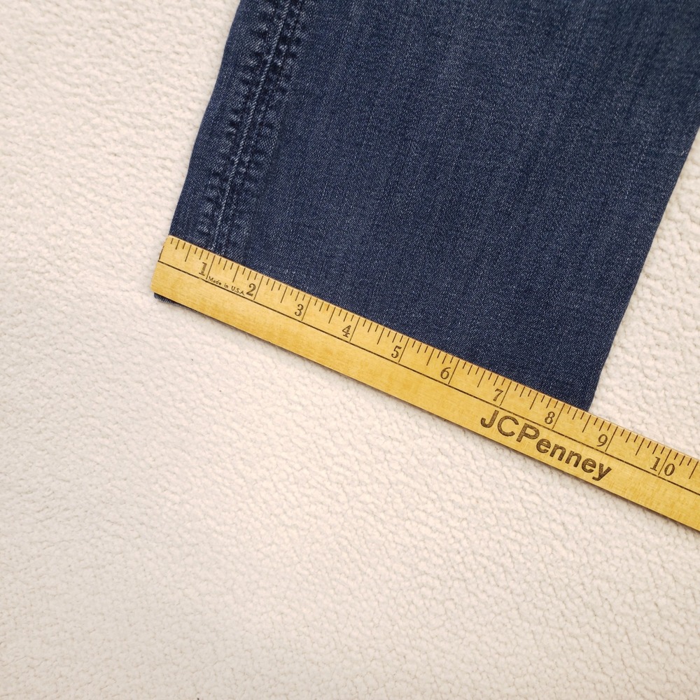 Hudson Jeans Signature Midrise Bootcut Women 32 Blue Denim Flap Pocket Stretch - Picture 10 of 12
